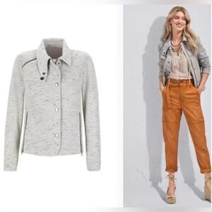 CAbi Rookie Jacket French Terry in Gray Size XS #6032